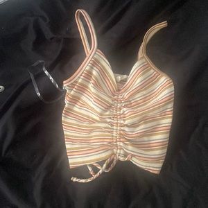 Multicolor cropped tank top